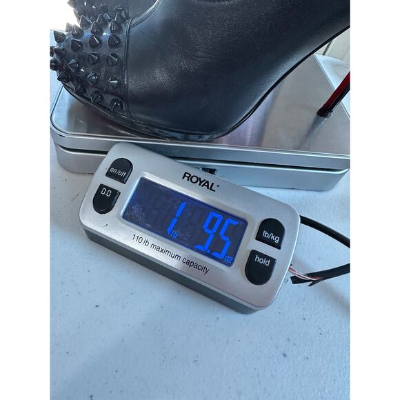 Christian Louboutin Womens Spike Wars Stiletto Booties Black Size 35 Leather - Picture 14 of 14